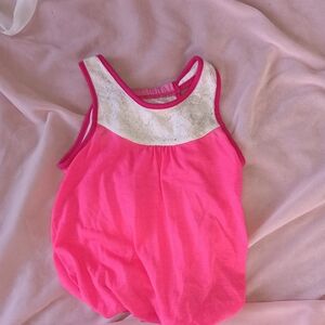 Epic Threads Vintage Pink and White Kids Top - 3T